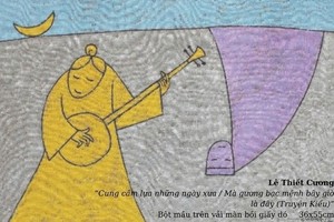 A painting by Le Thiet Cuong