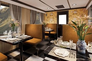 The dining space is designed in a modern style (Photo: VGP)