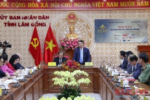 At the press conference (Photo: SGGP)