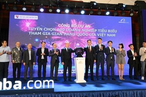 At the conference to announce a programme for selecting 100 outstanding businesses to participate in the “Vietnam Pavilion" on Alibaba.com – a leading B2B e-commerce platform for global trade (Photo: VNA)