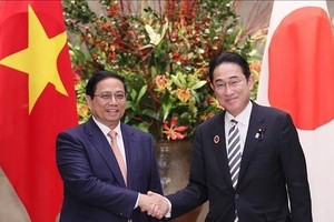 At the exchange of cooperation agreements. (Photo: VNA)