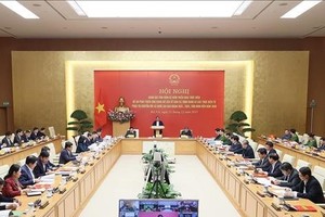 Prime Minister Pham Minh Chinh speaks at the meeting. (Photo: VNA)