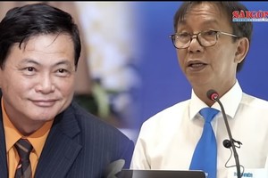 Nguyen Cong Khe (L) and Nguyen Quang Thong