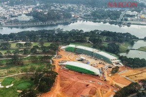 The illegally built golf club project on Cu Hill in Da Lat City (Photo: SGGP)