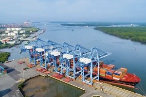 Cai Mep-Thi Vai port is a factor that helps Ba Ria-Vung Tau province attract FDI. (Photo: VNA)