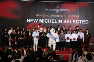 The announcement ceremony for restaurants in Hanoi, Da Nang, and HCMC rated in the MICHELIN Guide is held in the city on June 27. (Photo: SGGP)