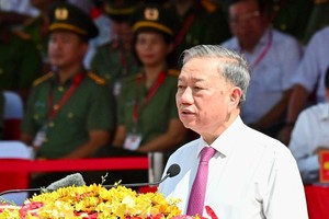 State President To Lam speaks at the event. (Photo: SGGP)