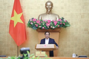 PM Pham Minh Chinh addresses the law-building session on July 24. (Photo: SGGP)