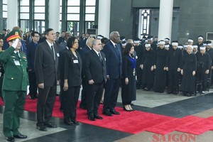 The delegation of the Cuban Party and State (Photo: SGGP)
