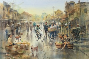 Painting exhibition presents memories of Hanoi, Imperial City of Hue