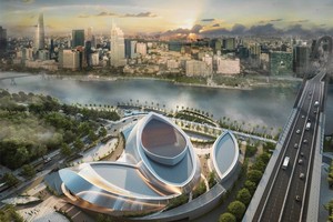 Design of a multi-functional theater in Thu Thiem New Urban Area