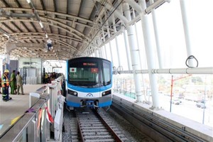 The metro line 1 will begin a test run scheduled at the end of November. (Photo: SGGP)