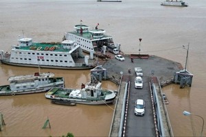 Dinh Khao ferry pier (Photo: SGGP)