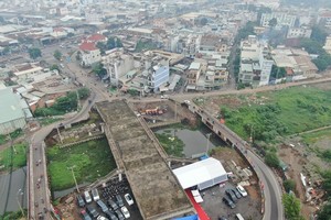 The construction site of Tan Ky Tan Quy Bridge (Photo: SGGP)