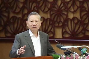 Party General Secretary To Lam speaks at the working session with the Standing Board of the Party Committee of Dong Thap province on December 11. (Photo: VNA)