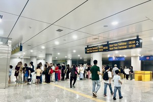 During the first 30 days of operation, Ho Chi Minh City will offer free rides on metro line 1 starting from 10 a.m. on December 22, 2024, to January 20, 2025. (Photo: SGGP)