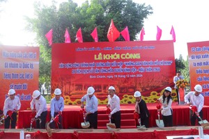 At the groundbreaking ceremony (Photo: SGGP)