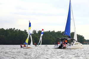 It is the first time a sailing regatta has been held in Can Tho City. (Photo: SGGP)