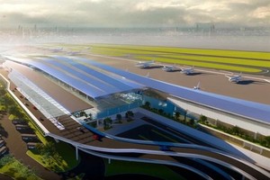 A rendering of the T3 Terminal of Tan Son Nhat Airport in HCMC. (Photo courtesy of the Airports Corporation of Vietnam)