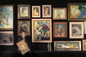 Charlotte Aguttes-Reynier, an expert in Asian modern art and president of the Association of Asian Artists in Paris (AAP)