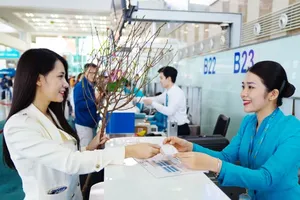 Local airlines offer apricot, andpeach blossom transportation services for Tet.