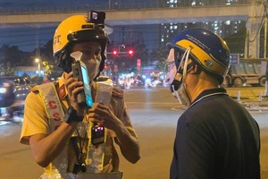 Ho Chi Minh City’s traffic violations decrease significantly during Tet holidays. (Photo: SGGP)