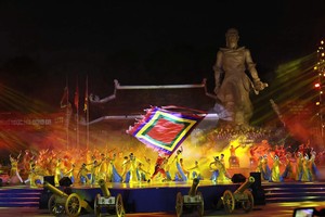 A festival celebrating the 236th anniversary of the Ngoc Hoi-Dong Da victory (1789-2024) is held at Dong Da Cultural Park in Hanoi on February 14. (Photo: SGGP)