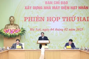 At the second meeting of the steering committee for nuclear power plant construction on February 4 (Photo: VNA)