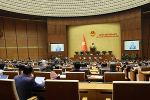 At the 15th National Assembly’s 9th extraordinary session on February 12 morning. (Photo: SGGP)