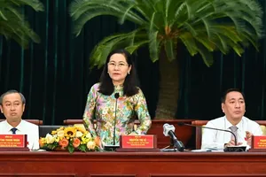 At the 20th session of the Ho Chi Minh City People's Council in its 10th tenure for the 2021-2026 term (Photo: SGGP)