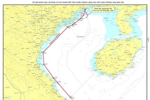 Vietnam announces baseline measuring territorial waters width in Gulf of Tonkin