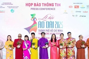 At the press conference to launch the HCM City Ao dai Festival (Photo: VNA)