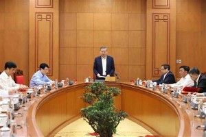 Party General Secretary To Lam addresses the 4th meeting of the 14th National Party Congress’s sub-committee for personnel affairs in Hanoi on March 25. (Photo: VNA)