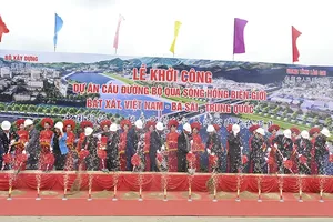 At the groundbreaking ceremony (Photo: Nhandan)