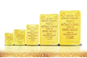 SJC-branded gold bar price hits record high of VND120 million per tael