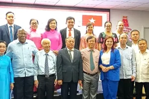 Delegates attend the receiving ceremony. (Photo: SGGP)