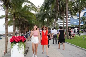 The flower street is expected to contribute to introducing images of Da Nang City to domestic and international visitors. (Photo: SGGP)