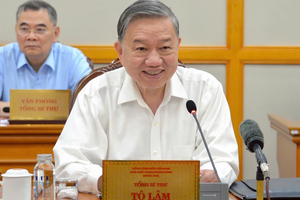 Party General Secretary To Lam addresses the meeting (Photo: VNA)