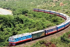 The Vietnam Railways Corporation (VNR) announced that it will launch a new tourist train service titled 'To the Land of Martial Arts' in Binh Dinh Province, starting on June 1. (Photo: SGGP)