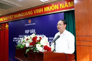 Deputy Minister of Agriculture and Environment Le Minh Ngan speaks at the event. (Photo: SGGP)