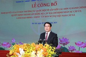 State President Luong Cuong speaks at the ceremony (Photo: VNA)
