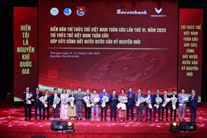 The 6th Global Forum for Young Vietnamese Intellectuals concludes in Hanoi on July 20. (Photo: VNA)