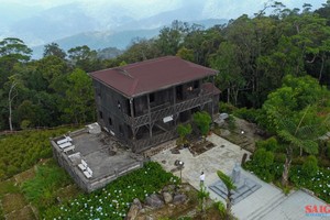 The house of Swiss-French doctor and bacteriologist Alexandre Emile Jean Yersin on Hon Ba peak in Khanh Hoa Province