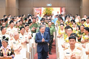 Party General Secretary To Lam attend the event. (Photo: SGGP)