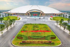The exhibition titled “Achievements of the Nation in Celebration of the 80th anniversary of the National Day” is held at the National Exhibition Centre in Dong Anh District, Hanoi.
