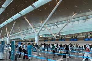As of August 18, domestic flights operated by airlines including Bamboo Airways, Pacific Airlines, Vasco, and Vietravel Airlines have been fully relocated to Terminal T3 at Tan Son Nhat International Airport. (Photo: SGGP)