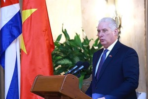 First Secretary of the Communist Party of Cuba Central Committee and President of Cuba Miguel Diaz-Canel Bermudez (Photo: VNA)