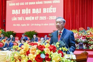 Party General Secretary To Lam delivers the opening speech at the event. (Photo: SGGP)
