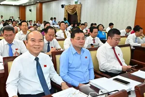 Delegates attend the 4th session of the Ho Chi Minh City People's Council in its 10th tenure for the 2021-2026 term that officially opens on September 29. (Photo: SGGP)