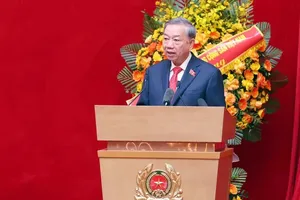 Party General Secretary To Lam speaks at the event. (Photo: SGGP)